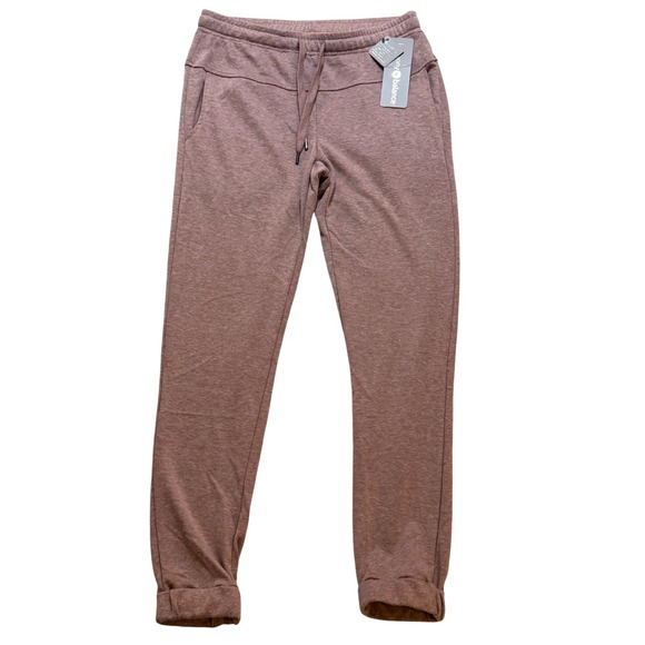Harmony + Balance Pants - Harmony + Balance Womens Heathered Mauve Jogger Sweatpants CHB7088 NWT Small